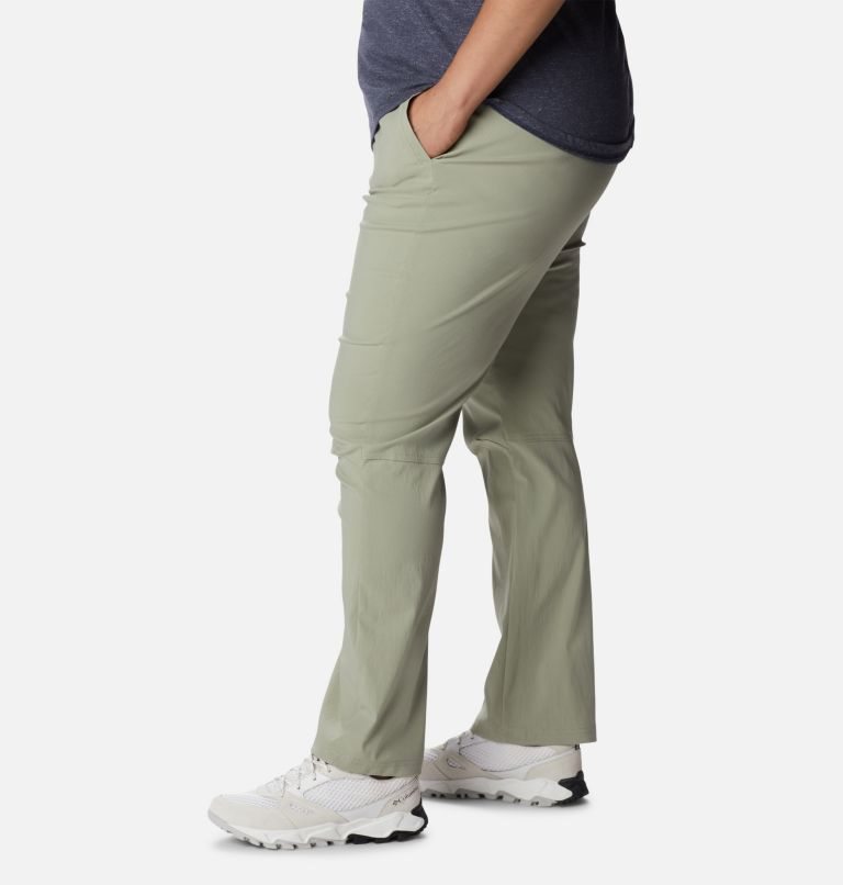 Women's Columbia On The Go Pants Olive | Plus Size CA-HA58L